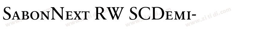 SabonNext RW SCDemi字体转换